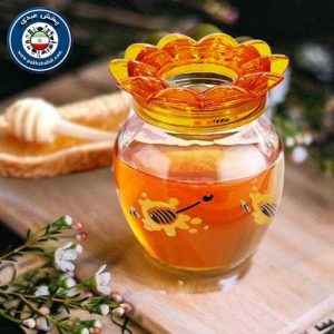 ظرف عسل خوری طرح گل لوتوس