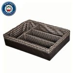 جا قاشقی کابینتی دورچرم پارچه‌ای 4 خانه