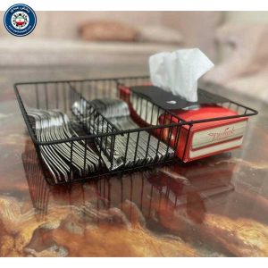 جای قاشق و چنگال فلزی داخل کابینت مدل 3 تکه