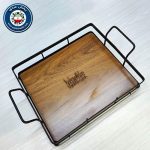 سبد پذیرایی مربع تسمه ای مدل خوش