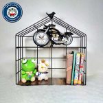 شلف دیواری 2 طبقه کلبه