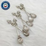 قاشق چای خوری ۶ عددی نگین دار