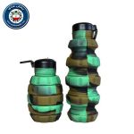 قمقمه سیلیکونی تاشو طرح نارنجک