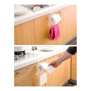 آویز حوله و دستمال کابینتی دوتایی