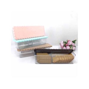 ظرف بیسکویت دو خانه مرسه