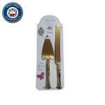 کارد و کفگیر کیک بری طلایی
