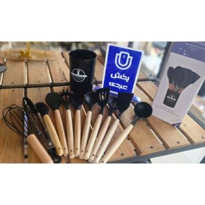 ست کفگیر ملاقه سیلیکونی 12 پارچه