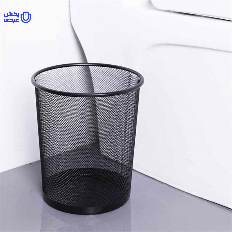 سطل کاغذ توری فلزی بزرگ 28 سانتی متر