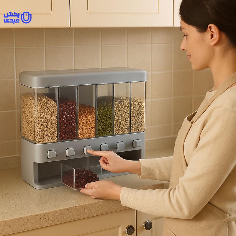 خرید باکس حبوبات 6 خانه مانگو