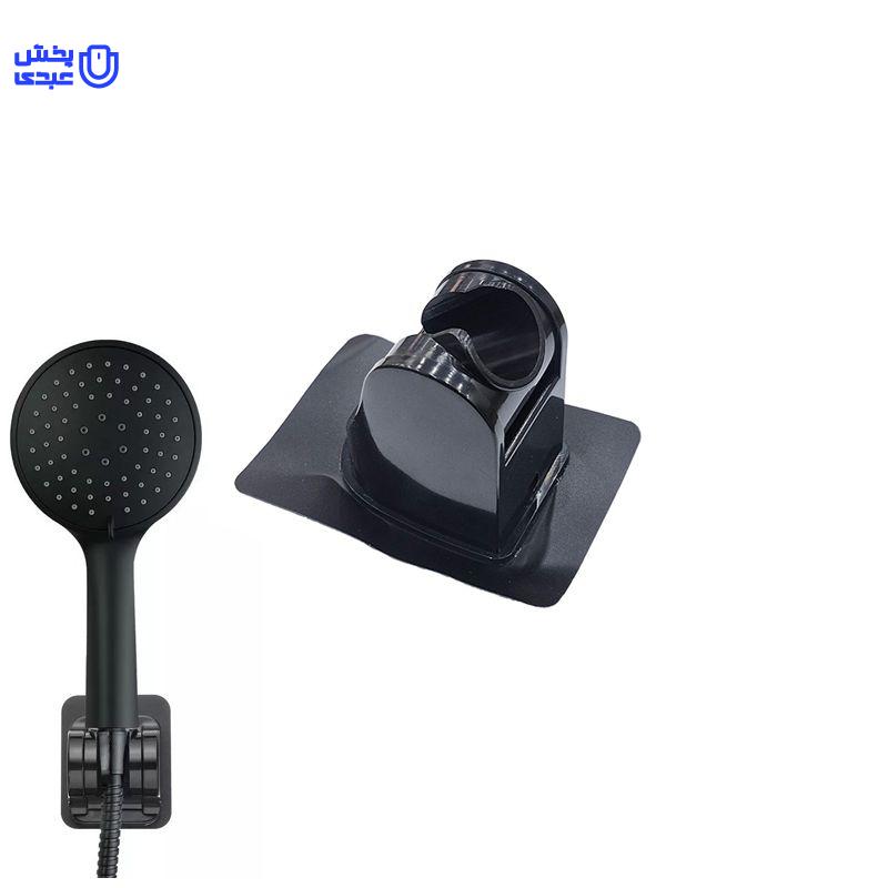 خرید نگهدارنده چسبی سردوش حمام مشکی