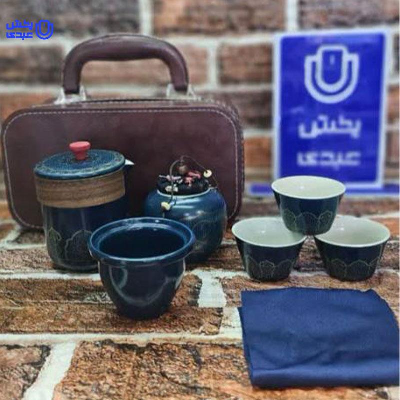 خرید پک دمنوش خوری به همراه کیف چرم