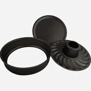 قالب کمربندی کیک گرد مدل شیفون دار ikia