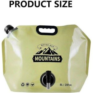 گالن آب شیردار 8 لیتری تاشو