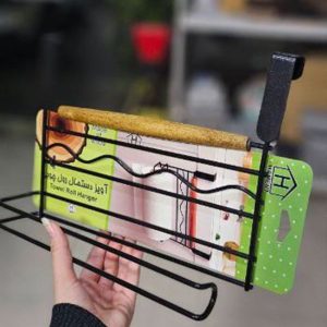 آویز دستمال رول چوبی