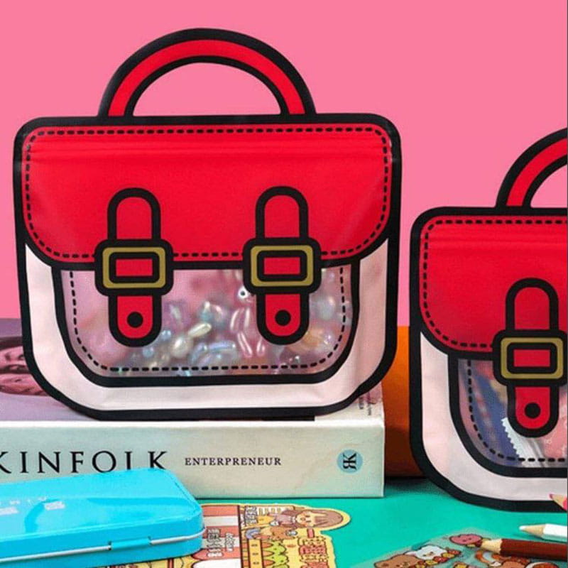 خرید زیپ کیپ طرح کیف فانتزی