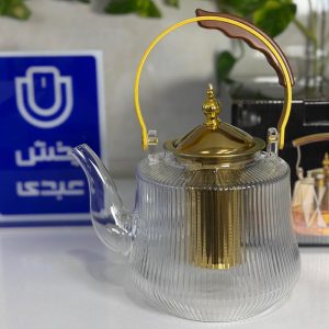 کتری پیرکس 1500 میل دسته طلایی