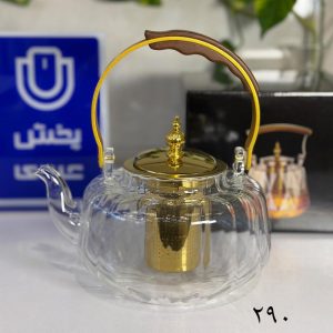 کتری پیرکس 1200 میل دسته طلایی