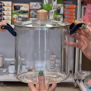 قابلمه پیرکس 5.5 لیتری دسته چوبی کد 334