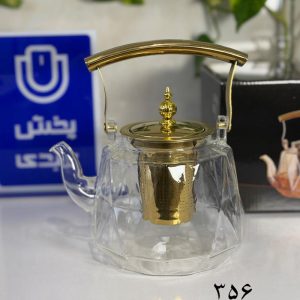 کتری پیرکس 1200 میل دسته طلایی