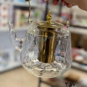 کتری پیرکس 1500 میل دسته طلایی کد 357