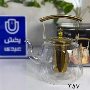 کتری پیرکس 1500 میل دسته طلایی