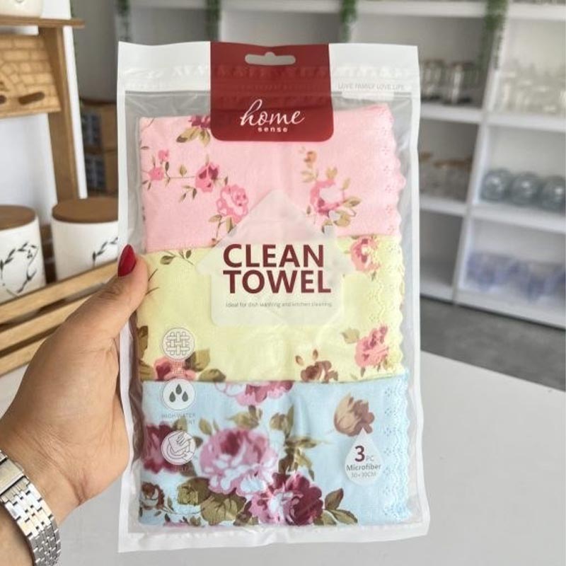 پک دستمال 3 عددی آنجلclean towel