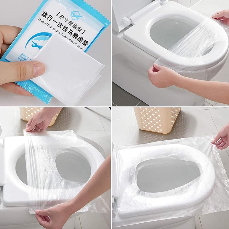 کاور نایلونی توالت فرنگی 30 عددیtoilet seat cover