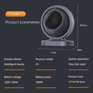 فن گرمایشی رومیزی warm air blower a1