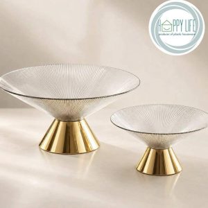 میوه خوری کریستال لینا بزرگ HAPPY HOME L-104