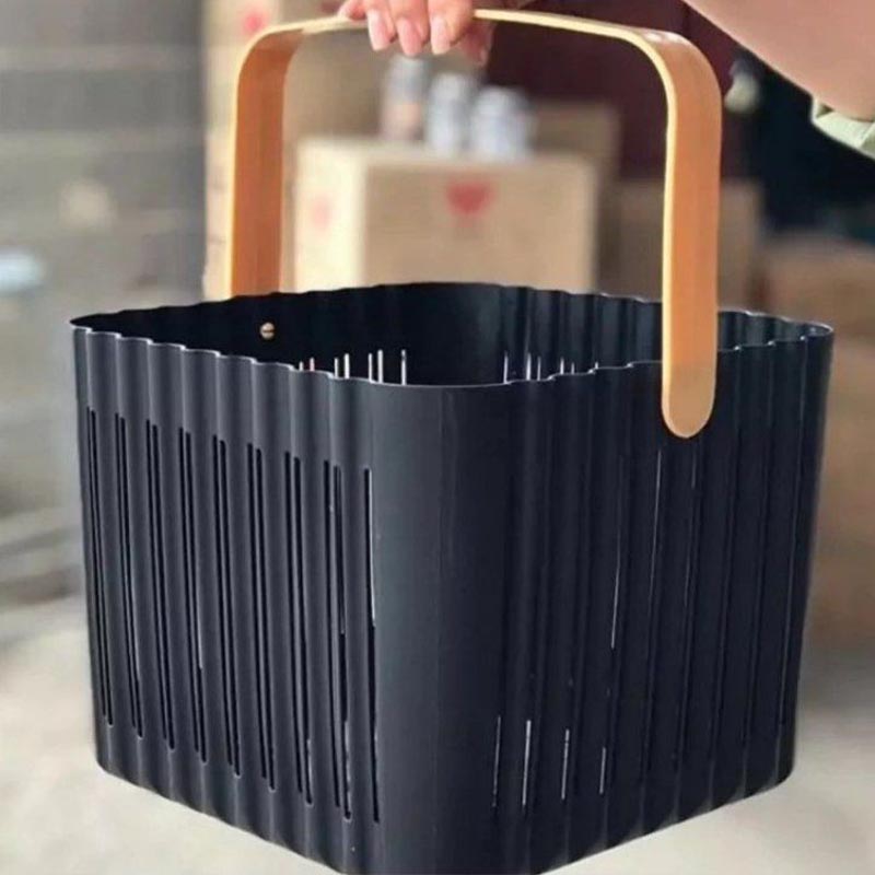 سبد مربع دسته دار مشکی