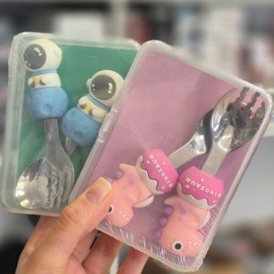قاشق چنگال کودک دسته کوتاه عروسکی